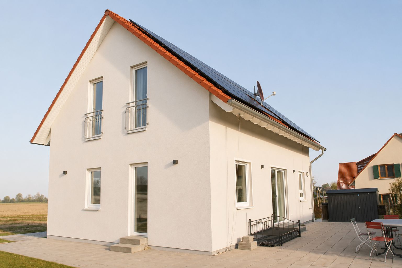 Wohnhaus Kammlach – Außenansicht am Tag