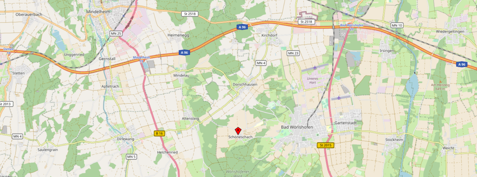 Karte Bad Wörishofen & Umgebung
